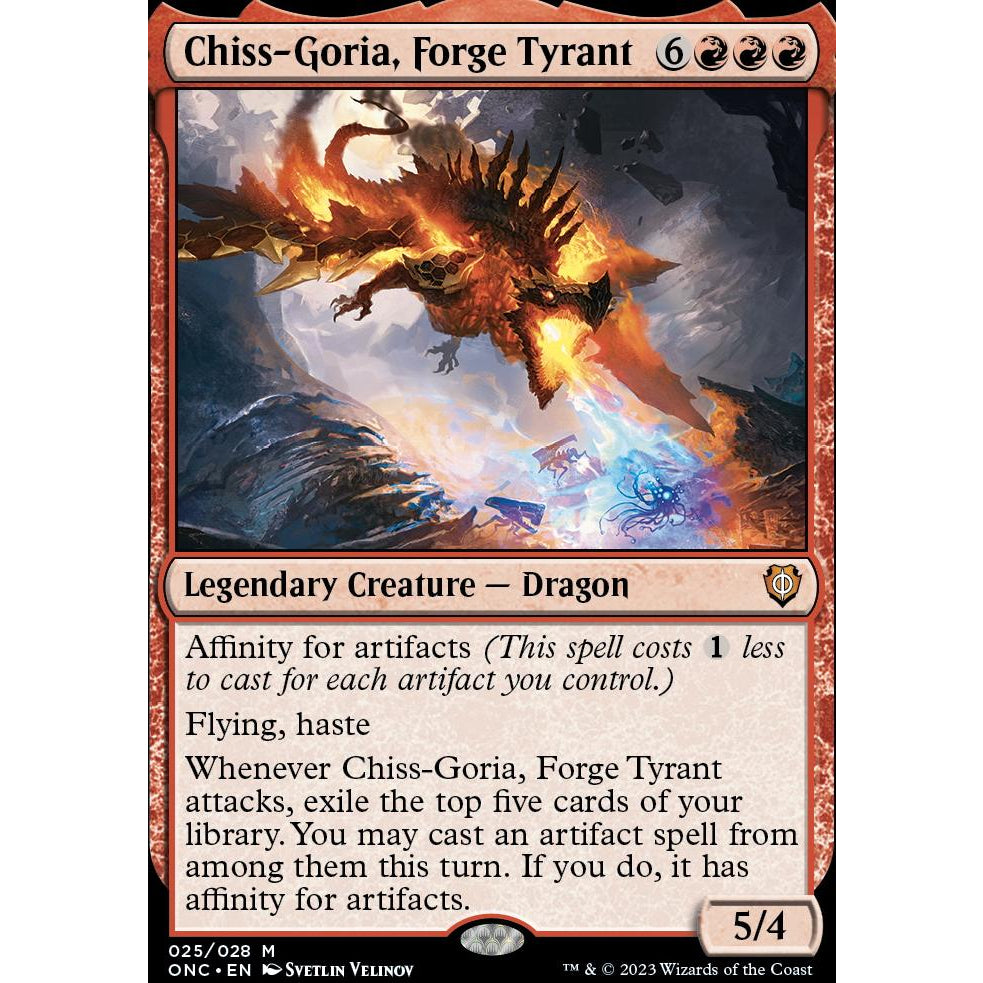 ONC_025 CHISS-GORIA, FORGE TYRANT MTG Magic The Gathering: Phyrexia: All Will Be One Commander Mythic