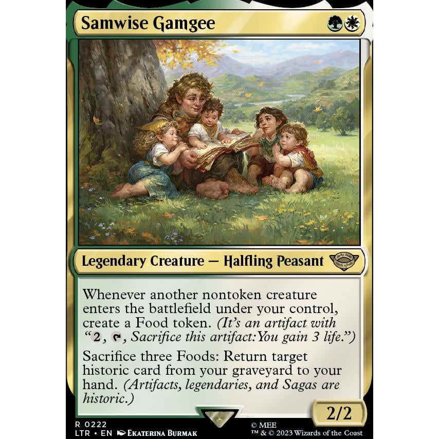 LTR_222 SAMWISE GAMGEE MTG: Magic the Gathering: Lord of the Rings Rare