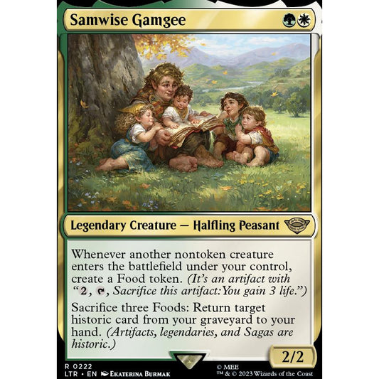 LTR_222 SAMWISE GAMGEE MTG: Magic the Gathering: Lord of the Rings Rare