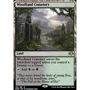DMR_261 WOODLAND CEMETERY MTG Magic The Gathering: Dominaria Remastered Rare