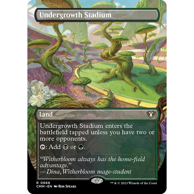 CMM_666 Undergrowth Stadium BL Borderless MTG Magic: The Gathering: Commander Masters Rare