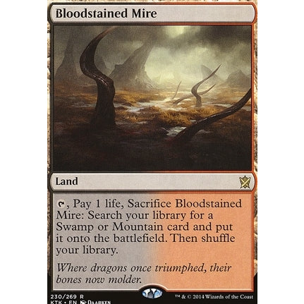 KTK_230 BLOODSTAINED MIRE Fetch Land MTG Magic The Gathering: Khans of Tarkir Rare