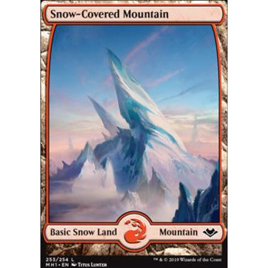 MH1 MODERN HORIZONS FULL ART SNOW-COVERED BASIC LANDS - REGULAR Choose Your Cards MTG Magic: The Gathering Basic Land