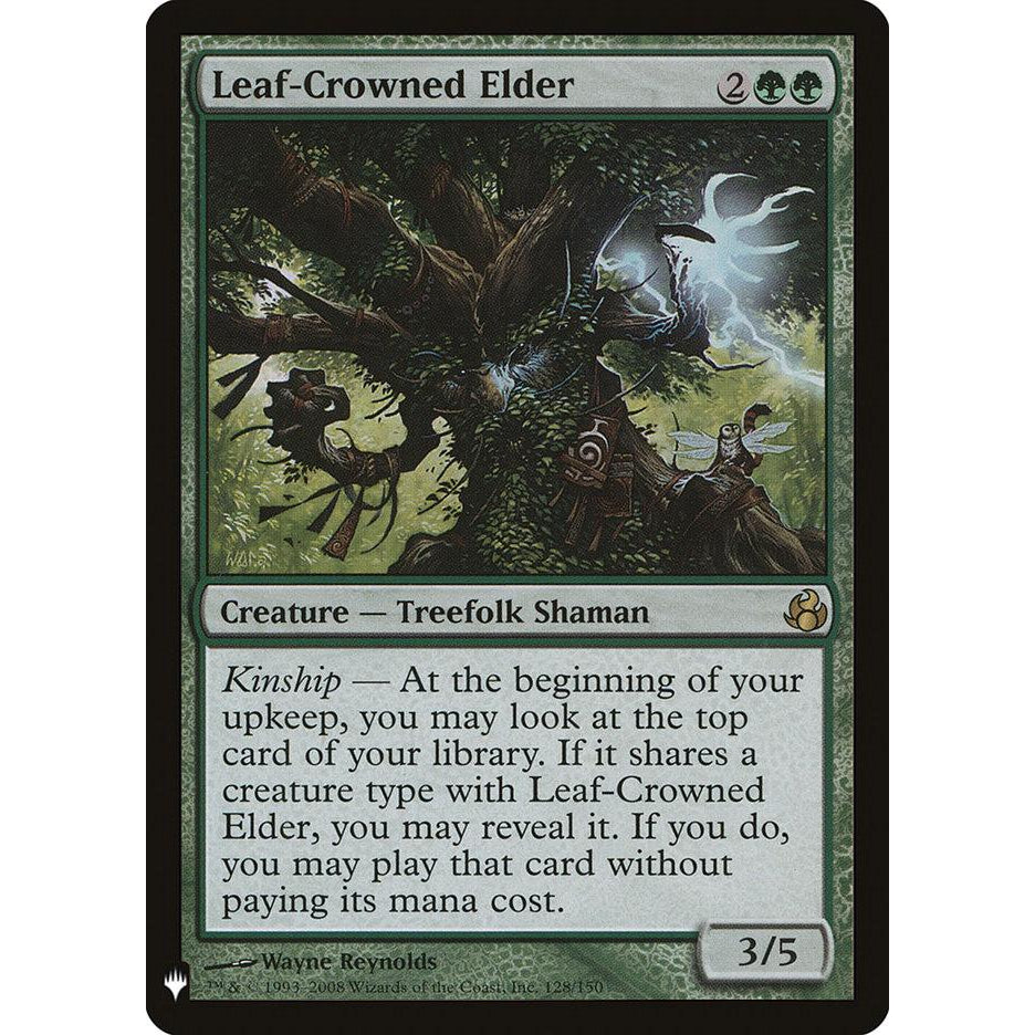 MOR_128 - LEAF-CROWNED ELDER - The List MTG Magic The Gathering: Morningtide Rare