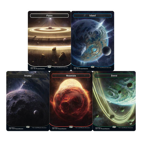 UNF UNFINITY BASIC LANDS - ORBITAL SPACE CYCLE Foil and Regular Available MTG Magic: the Gathering Basic Land