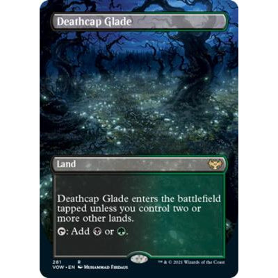 VOW_281 DEATHCAP GLADE EA EXTENDED ART MTG Magic The Gathering: Crimson Vow Rare
