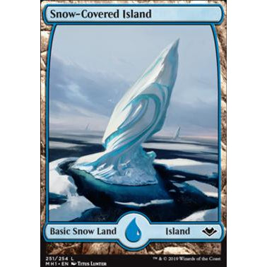 MH1 MODERN HORIZONS FULL ART SNOW-COVERED BASIC LANDS - REGULAR Choose Your Cards MTG Magic: The Gathering Basic Land