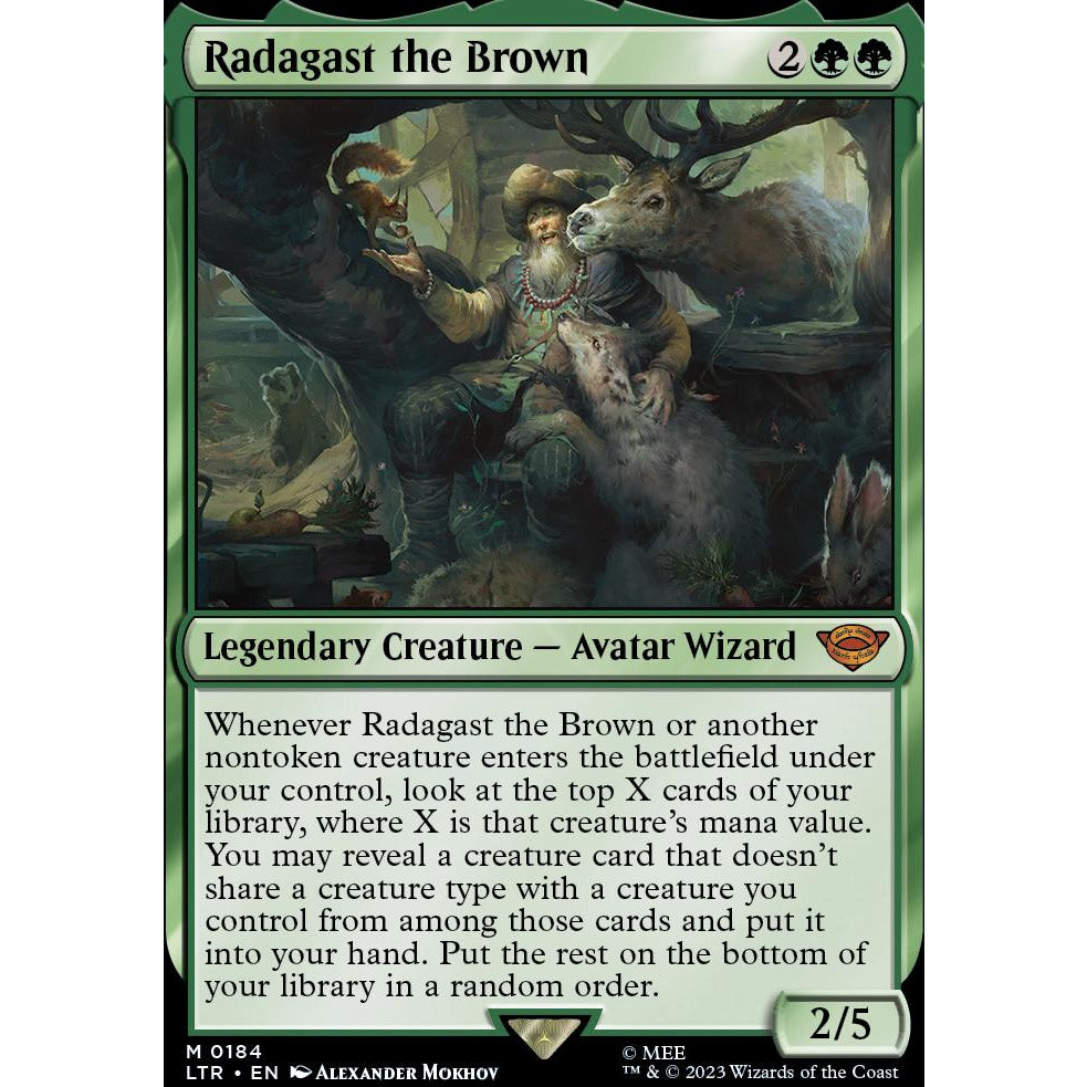 LTR_184 RADAGAST THE BROWN MTG: Magic the Gathering: Lord of the Rings Mythic
