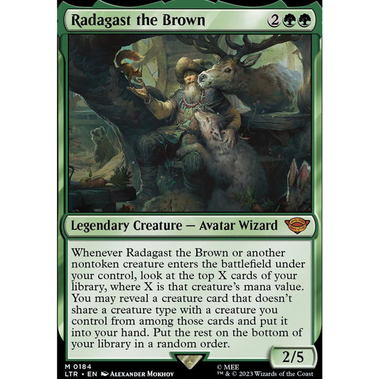 LTR_184 RADAGAST THE BROWN MTG: Magic the Gathering: Lord of the Rings Mythic