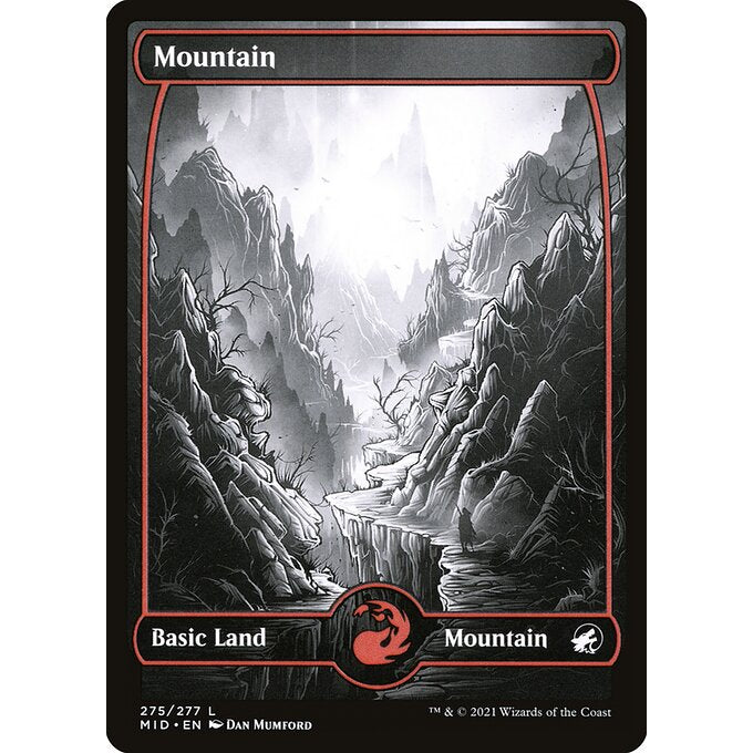 MID INNISTRAD: MIDNIGHT HUNT FULL ART ETERNAL NIGHT BASIC LANDS - AND REGULAR Choose Your Cards MTG Magic: The Gathering Basic Land