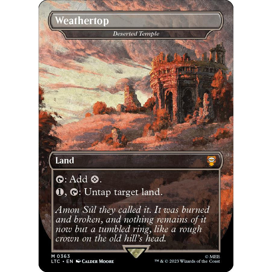 LTC_363 WEATHERTOP - DESERTED TEMPLE MTG: Magic the Gathering: Lord of the Rings Commander Mythic