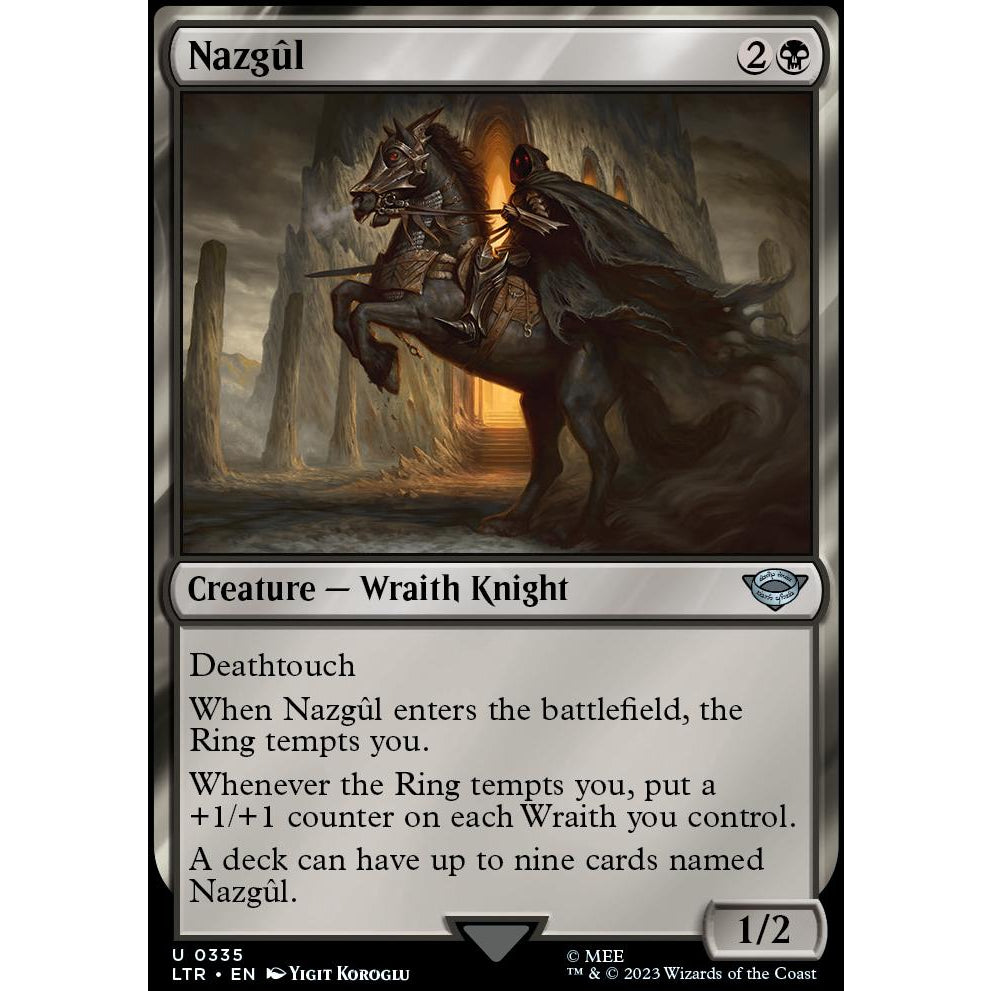 LTR_335 NAZGUL (0335) MTG: Magic the Gathering: Lord of the Rings Uncommon