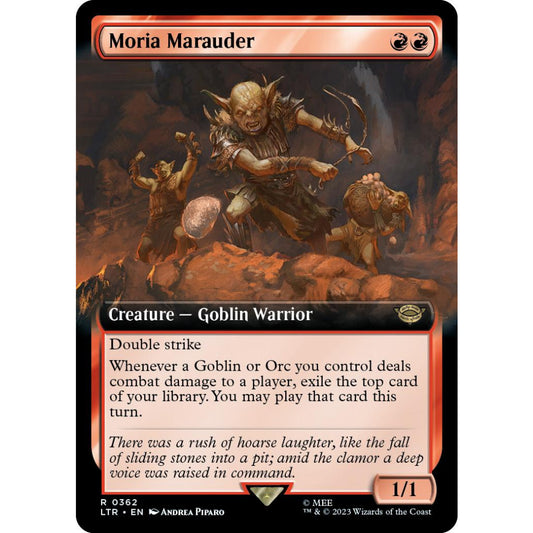 LTR_362 MORIA MARAUDER (EXTENDED ART) MTG: Magic the Gathering: Lord of the Rings Rare