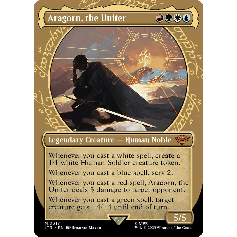 LTR_317 ARAGORN, THE UNITER MTG Magic: the Gathering: Lord of the Rings Mythic