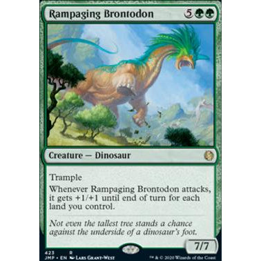 JMP_423 RAMPAGING BRONTODON MTG Magic The Gathering: Jumpstart Rare
