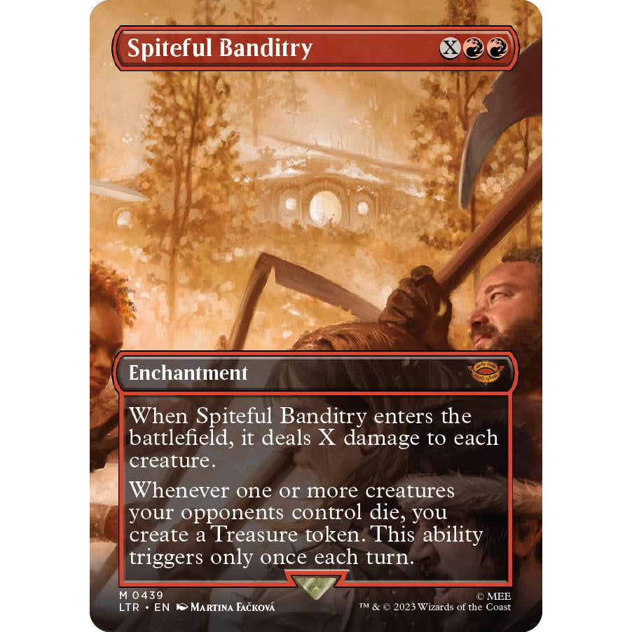 LTR_439 SPITEFUL BANDITRY (BORDERLESS) MTG: Magic the Gathering: Lord of the Rings Mythic