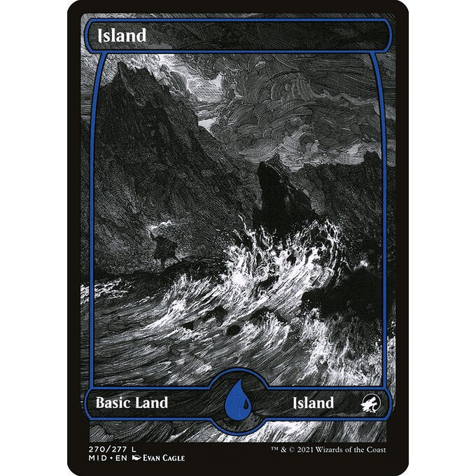 MID INNISTRAD: MIDNIGHT HUNT FULL ART ETERNAL NIGHT BASIC LANDS - AND REGULAR Choose Your Cards MTG Magic: The Gathering Basic Land
