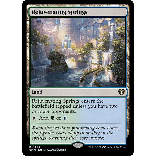 CMM_424 Rejuvenating Springs MTG Magic: The Gathering: Commander Masters Rare