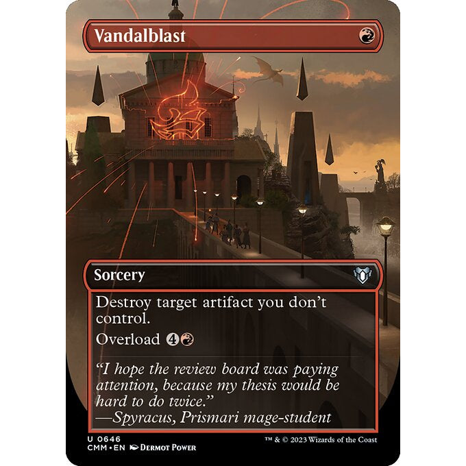 CMM_646 Vandalblast BL Borderless MTG Magic: The Gathering: Commander Masters Uncommon