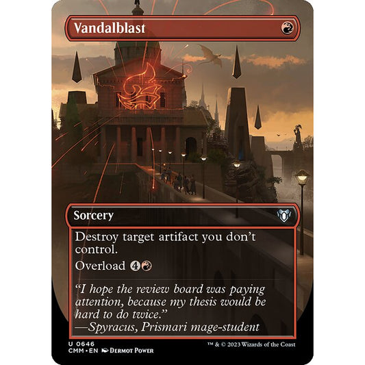 CMM_646 Vandalblast BL Borderless MTG Magic: The Gathering: Commander Masters Uncommon