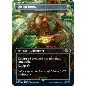 LTR_398 LORIEN BROOCH -Trailblazer’s Boots Buy-A-Box FOIL EA MTG: Magic the Gathering: Lord of the Rings Promo Rare