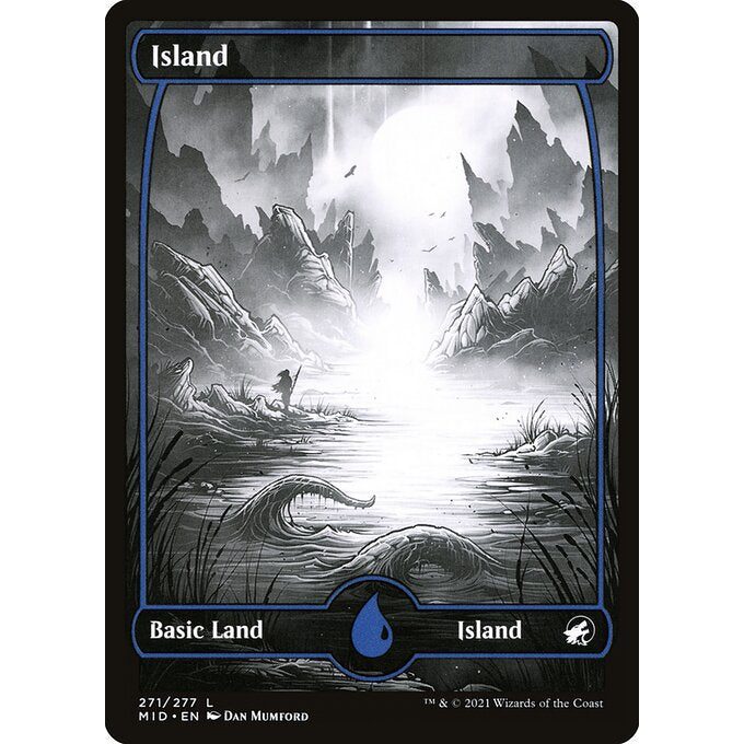MID INNISTRAD: MIDNIGHT HUNT FULL ART ETERNAL NIGHT BASIC LANDS - AND REGULAR Choose Your Cards MTG Magic: The Gathering Basic Land