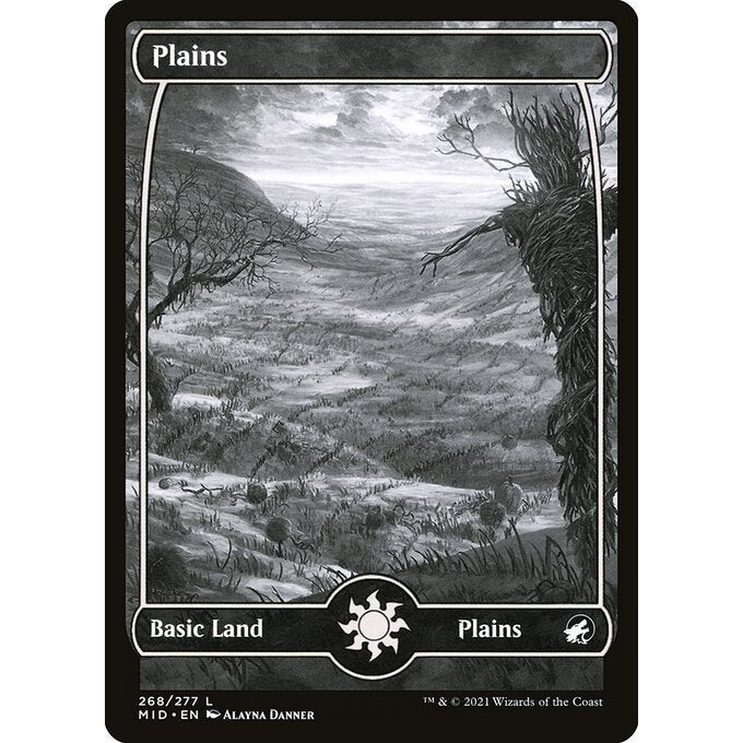 MID INNISTRAD: MIDNIGHT HUNT FULL ART ETERNAL NIGHT BASIC LANDS - AND REGULAR Choose Your Cards MTG Magic: The Gathering Basic Land