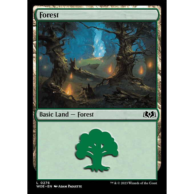 WOE WILDS OF ELDRAINE FULL ART AND NORMAL BASIC LAND Choose Your Cards MTG Magic: The Gathering Lands