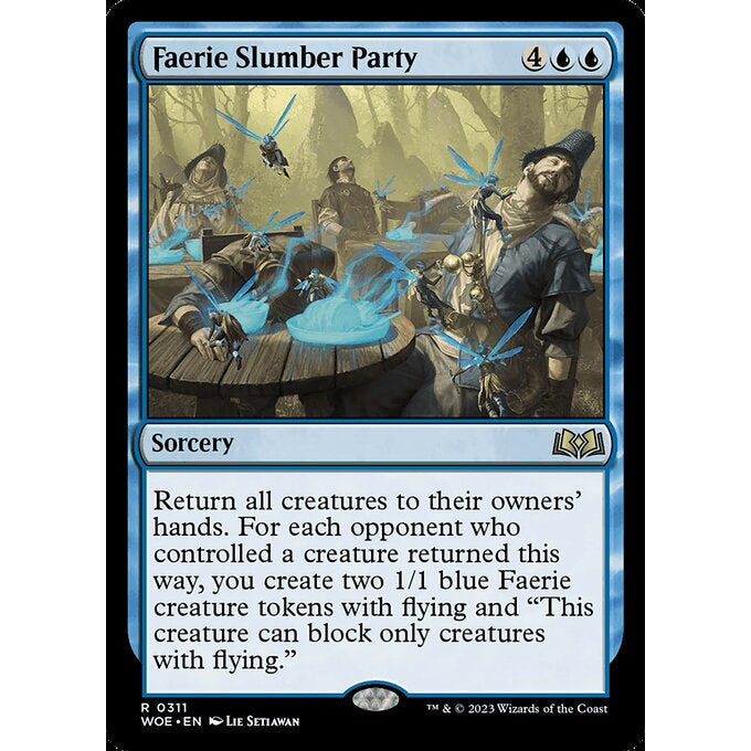 WOE_311 Faerie Slumber Party (Jumpstart) EA MTG Magic: The Gathering: Wilds of Eldraine Rare