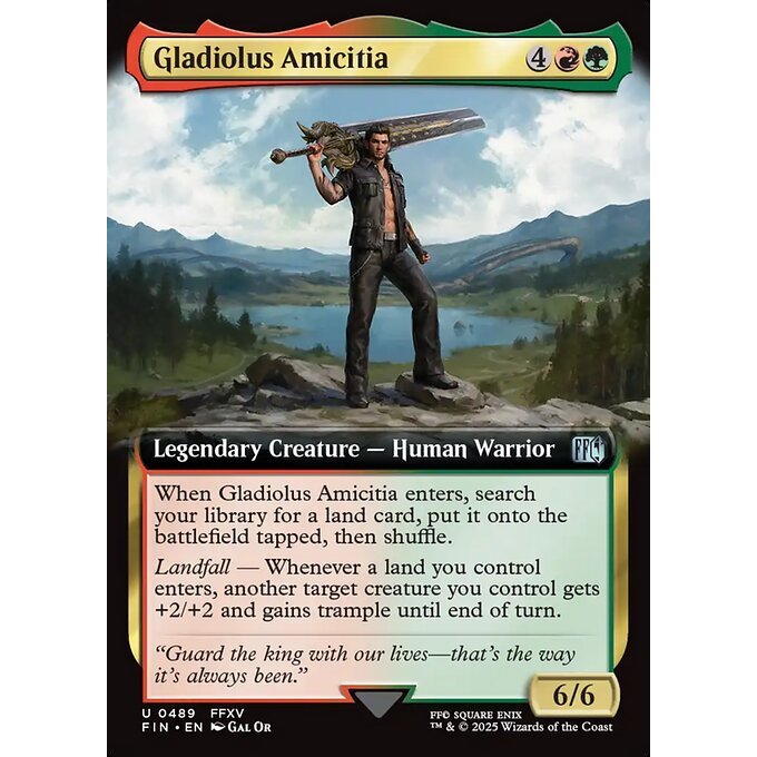 FIN_489 Gladiolus Amicitia *Final Fantasy Extended Art EA* MTG Magic: The Gathering_Uncommon