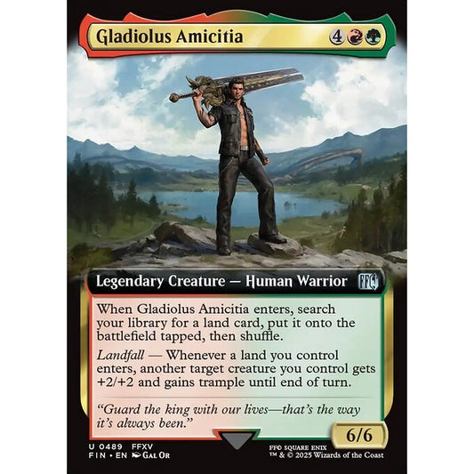 FIN_489 Gladiolus Amicitia *Final Fantasy Extended Art EA* MTG Magic: The Gathering_Uncommon