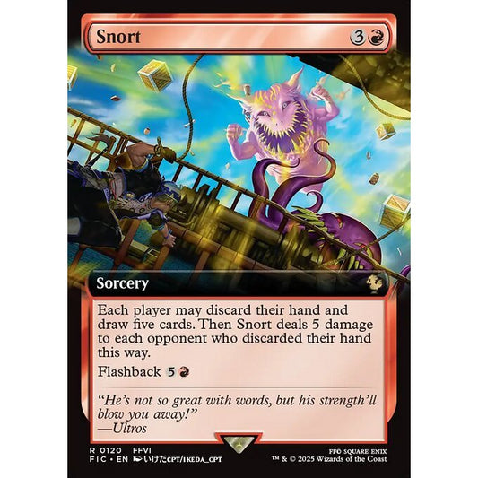 FIC_120 Snort *Final Fantasy Commander Extended Art EA* MTG Magic: The Gathering_Rare
