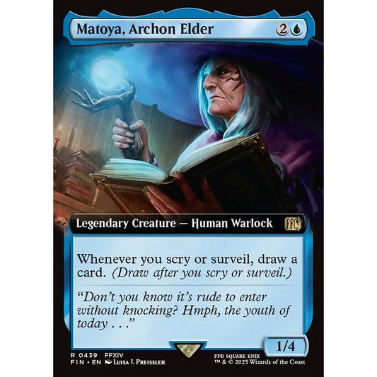 FIN_439 Matoya, Archon Elder *Final Fantasy Extended Art EA* MTG Magic: The Gathering_Rare