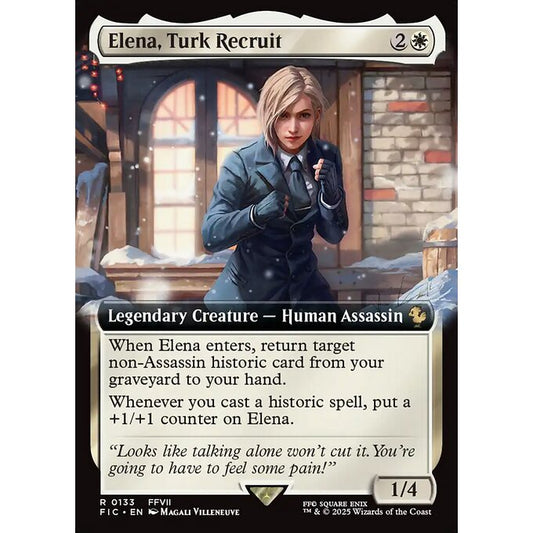 FIC_133 Elena, Turk Recruit *Final Fantasy Commander Extended Art EA* MTG Magic: The Gathering_Rare