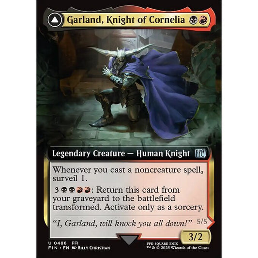 FIN_486 Garland, Knight of Cornelia // Chaos, the Endless *Final Fantasy EA* MTG Magic: The Gathering_