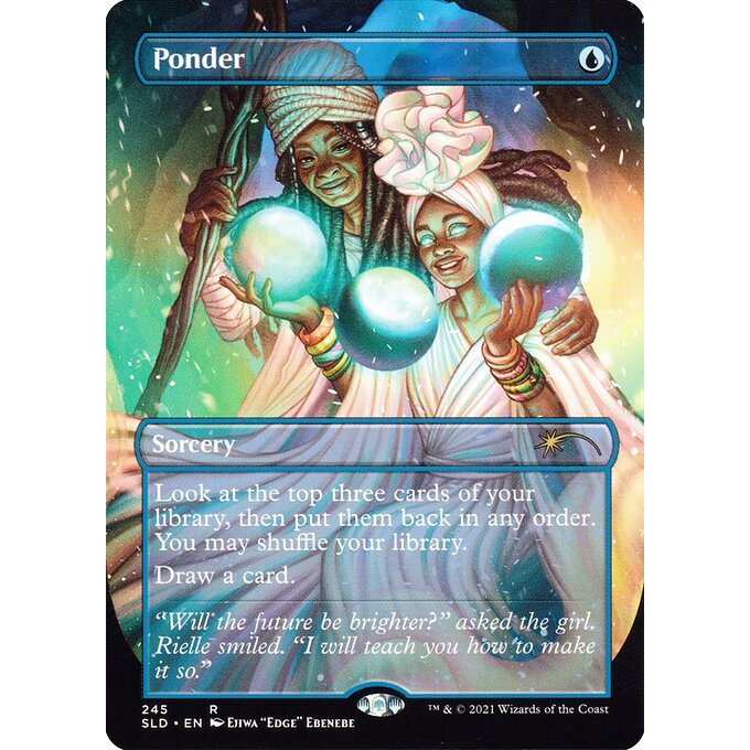 SLD_245 PONDER *FOIL* MTG Magic: The Gathering: Secret Lair Drop: Black is Magic_Rare