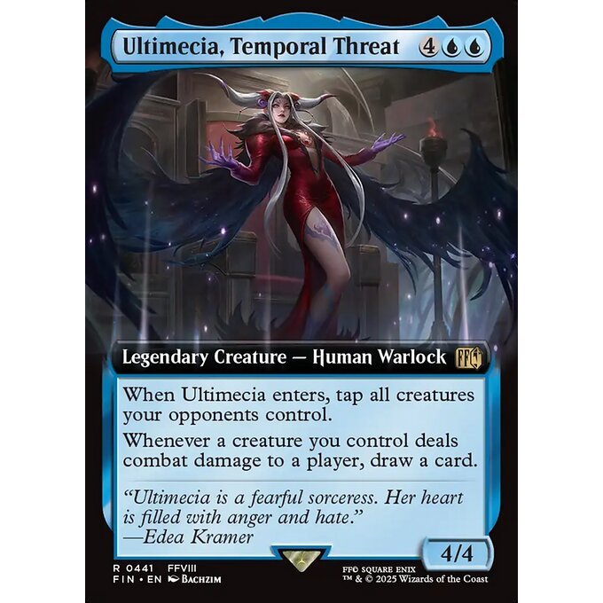FIN_441 Ultimecia, Temporal Threat *Final Fantasy Extended Art EA* MTG Magic: The Gathering_Rare