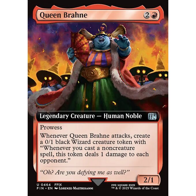 FIN_464 Queen Brahne *Final Fantasy Extended Art EA* MTG Magic: The Gathering_Uncommon