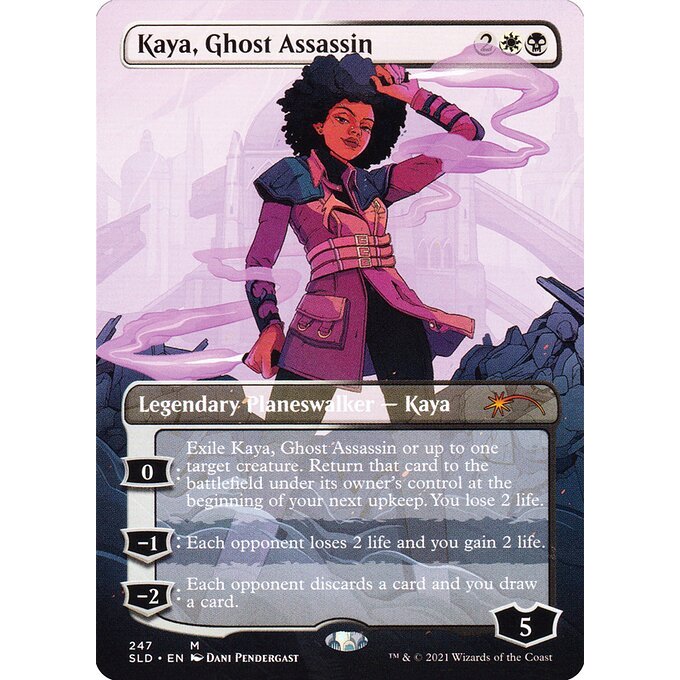 SLD_247 KAYA, GHOST ASSASSIN *FOIL* MTG Magic: The Gathering: Secret Lair Drop: Black is Magic_Rare