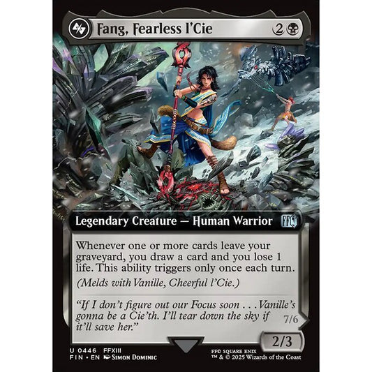 FIN_446 Fang, Fearless l'Cie *Final Fantasy Extended Art EA* MTG Magic: The Gathering_Uncommon
