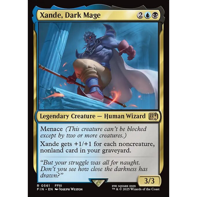 FIN_561 Xande, Dark Mage *Final Fantasy Starter Deck* MTG Magic: The Gathering_Rare