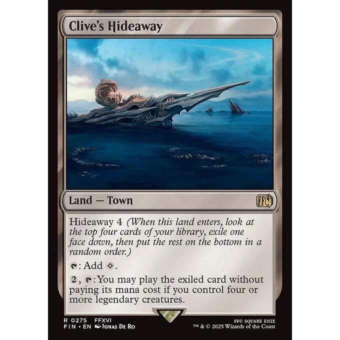FIN_275 Clive's Hideaway *Final Fantasy* MTG Magic: The Gathering_Rare