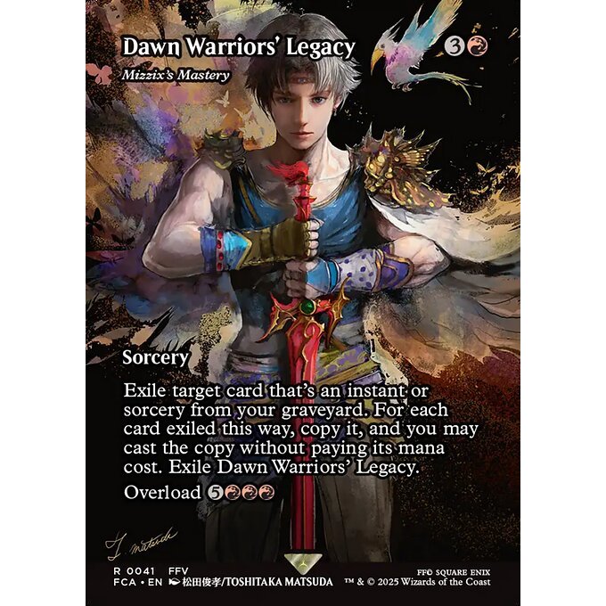 FCA_041 Dawn Warriors' Legacy (Mizzix's Mastery) *Final Fantasy* MTG Magic: The Gathering_Rare