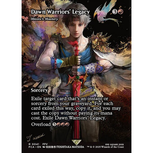 FCA_041 Dawn Warriors' Legacy (Mizzix's Mastery) *Final Fantasy* MTG Magic: The Gathering_Rare