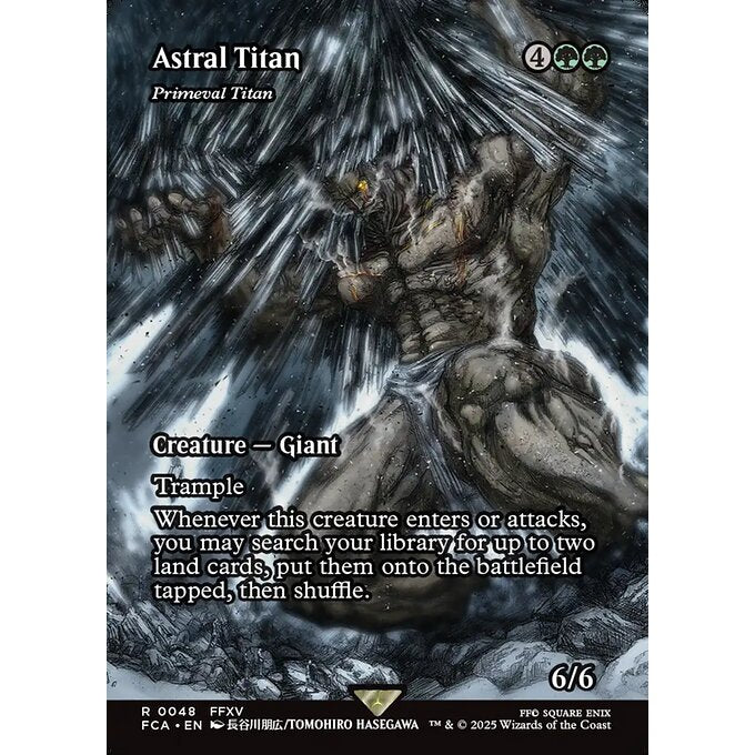 FCA_048 Astral Titan (Primeval Titan) *Final Fantasy: Through the Ages* MTG Magic: The Gathering_Rare