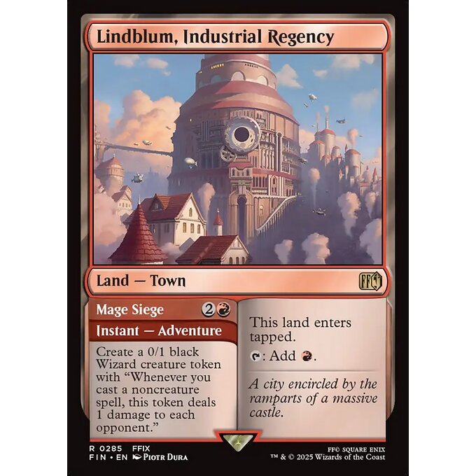 FIN_285 Lindblum, Industrial Regency // Mage Siege *Final Fantasy* MTG Magic: The Gathering_Rare