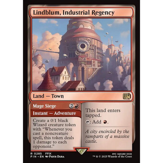 FIN_285 Lindblum, Industrial Regency // Mage Siege *Final Fantasy* MTG Magic: The Gathering_Rare