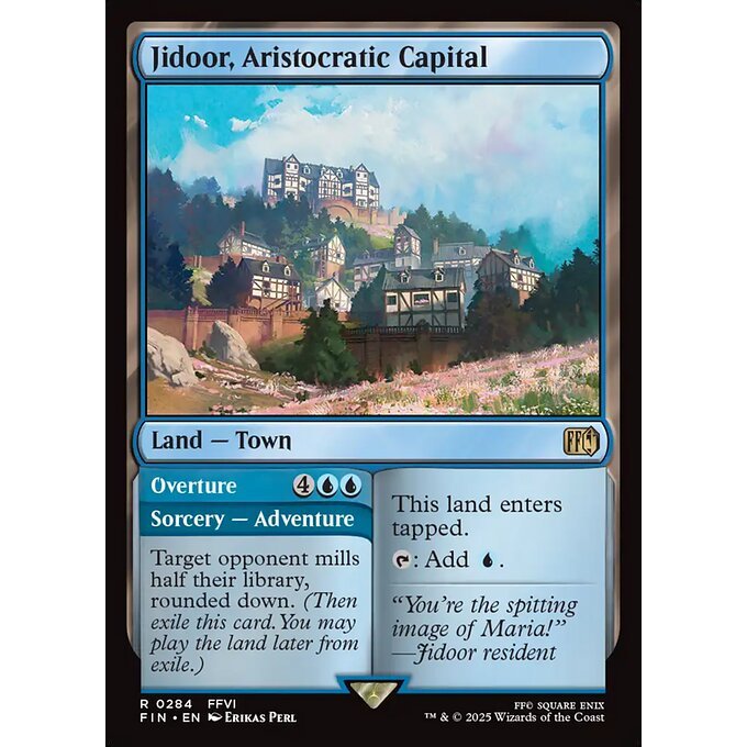 FIN_284 Jidoor, Aristocratic Capital // Overture *Final Fantasy* MTG Magic: The Gathering_Rare