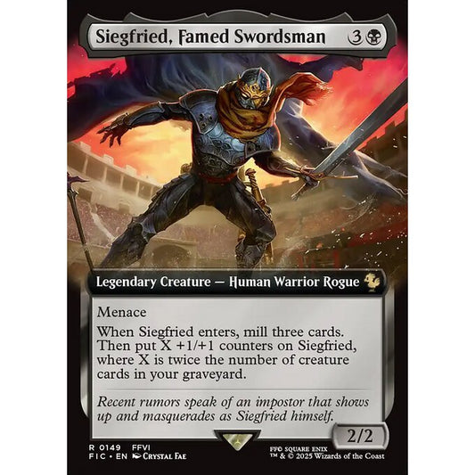 FIC_149 Siegfried, Famed Swordsman *Final Fantasy Commander Extended Art EA* MTG Magic: The Gathering_Rare