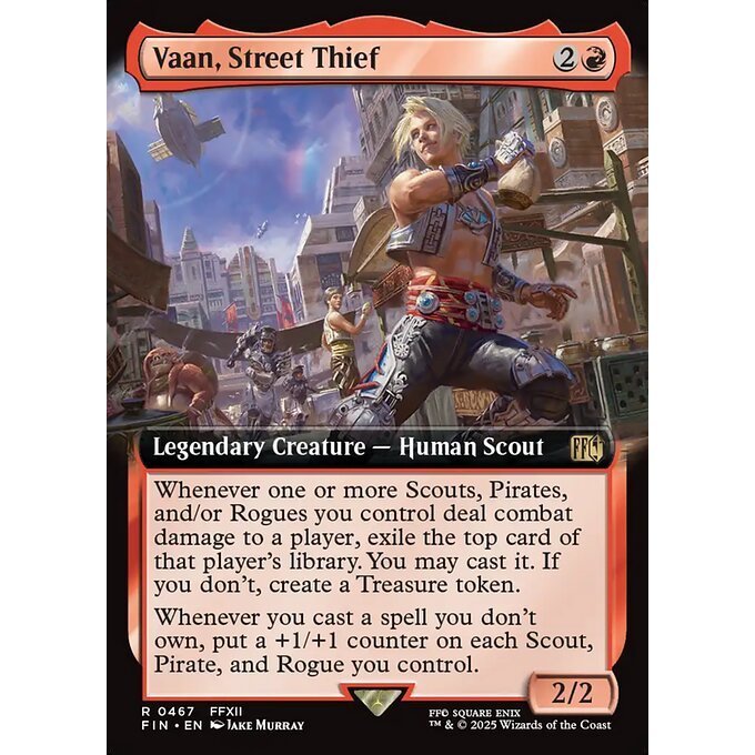 FIN_467 Vaan, Street Thief *Final Fantasy Extended Art EA* MTG Magic: The Gathering_Rare